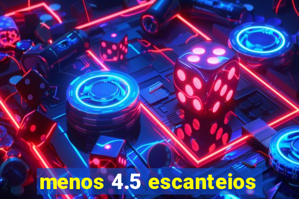 menos 4.5 escanteios